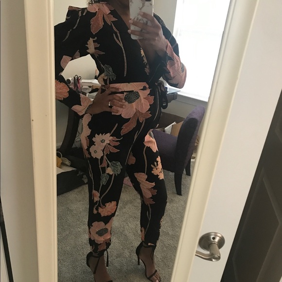 ASOS FLORAL🌸JUMPSUIT TAPERED LEG - Picture 8 of 8